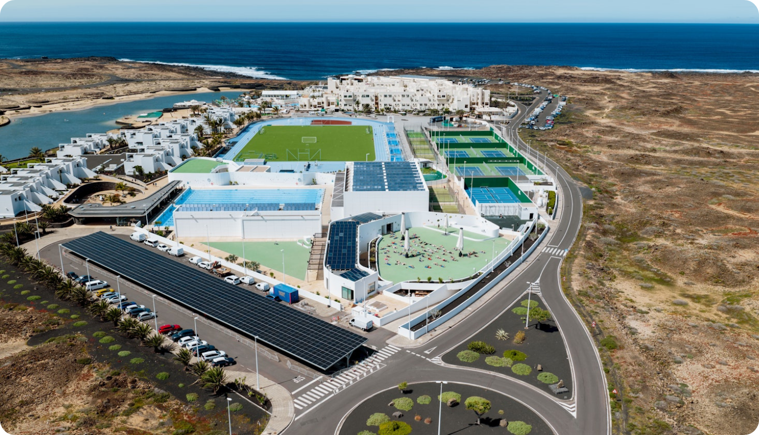 South parking at Club La Santa